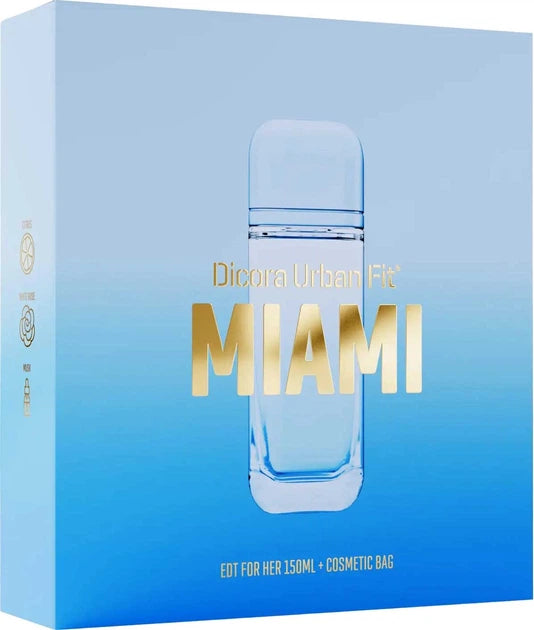 EDT Set dama EDT Dicora Urban Fit Miami 150ml + geanta cosmetica