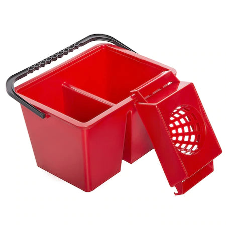 Galeata cu 2 compartimente CUBOLIMP rosie,14 L