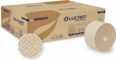 Pachet 12 role Hartie igienica mini jumbo, Eco Natural 900ID 202ml/rola