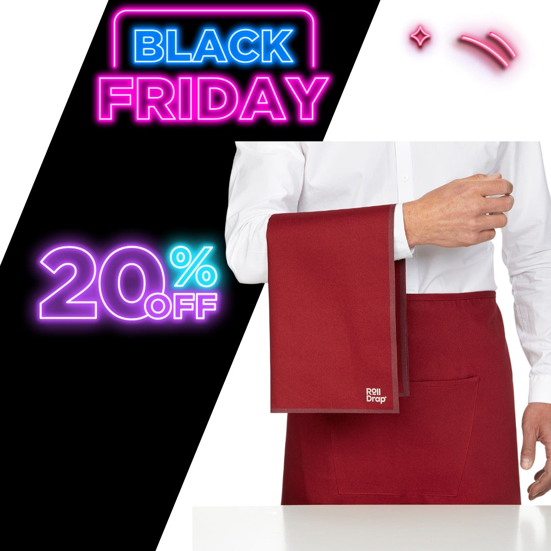 Laveta speciala de bucatarie, 100% bumbac, 40x64 cm, Burgundy, Roll Drap