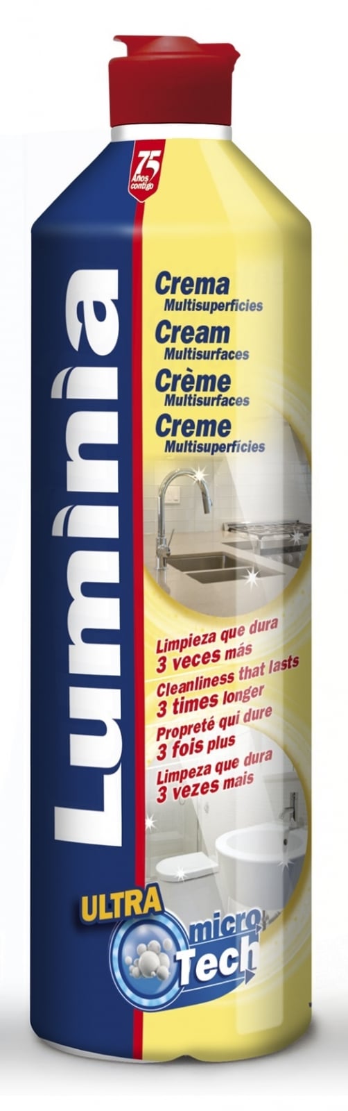 Crema tratament pentru curatarea suprafete de baie si bucatarie, 750ml