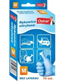 Manusi nitril multifunctionale,albastre,marimea M,10 buc,Oskar