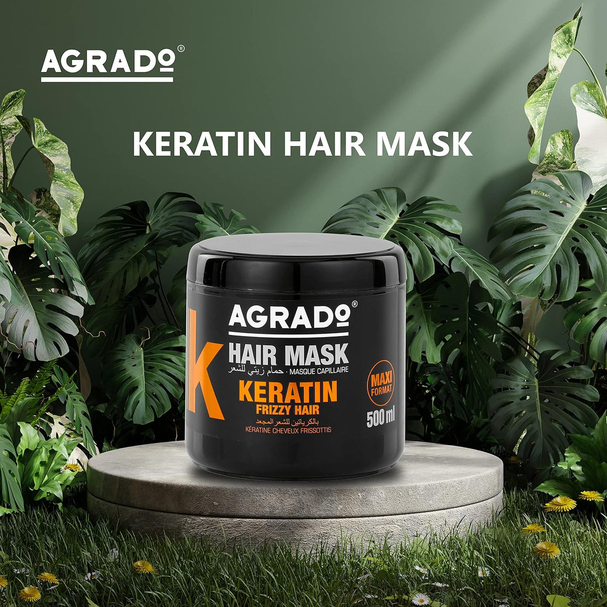 Masca tratament pentru par ondulat cu Keratina anti-electrizare 500ml