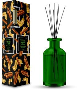 Odorizant camera cu bete de ratan, lemn de santal si miere,100 ml