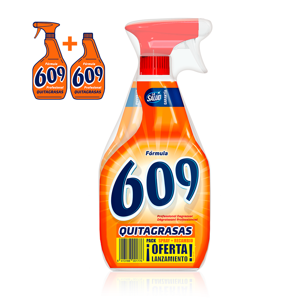 Pachet Degresant profesional pentru suprafete si tesaturi 750ml+rezerva