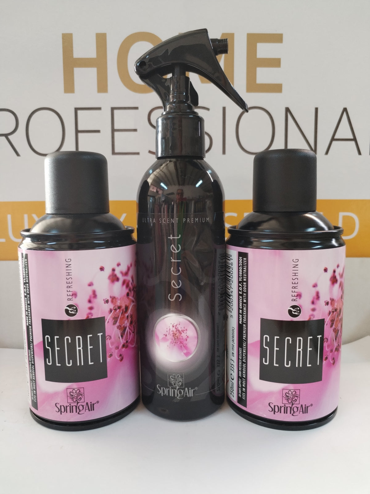 Pachet Spring Air 2 rezerve odorizante camera Secret + Odorizant ambiental 200ml Secret