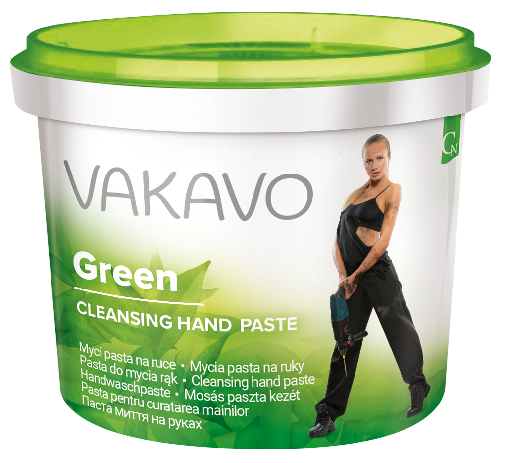 Pasta abraziva pentru curatarea manilor VAKAVO GREEN 500 g
