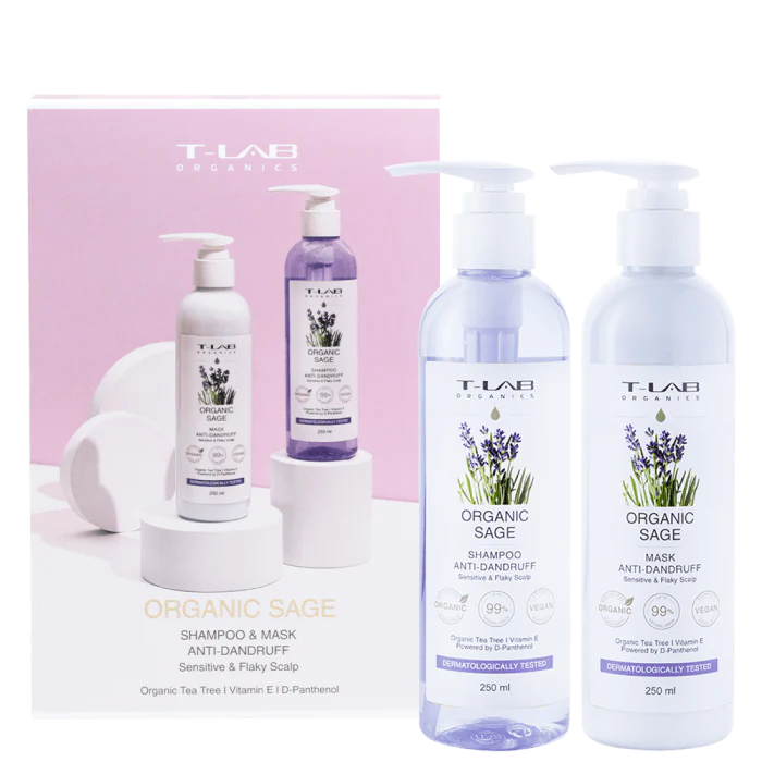 Set ingrijire par Sampon 250ml+Masca 250ml anti-matreata ,cu extract de salvie pentru scalp sensibil