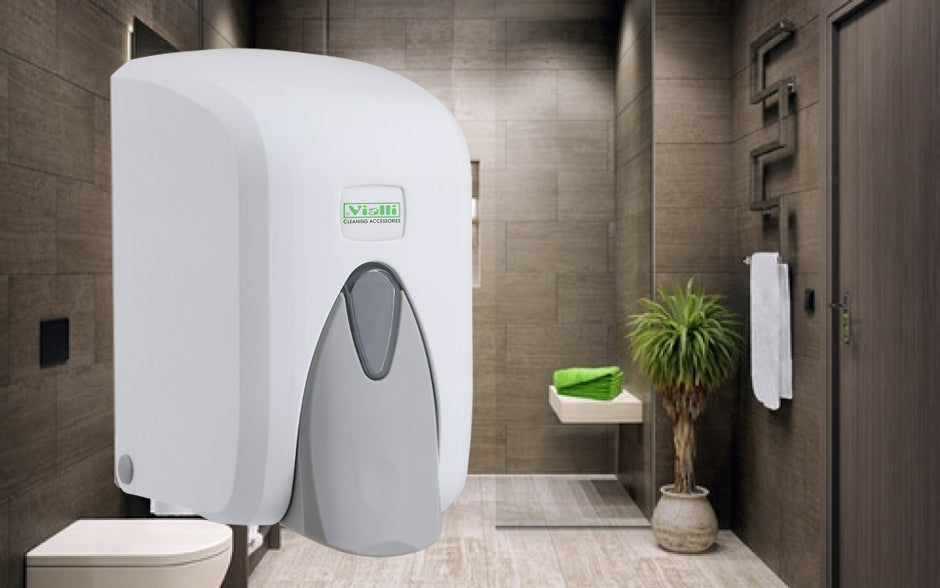 Dozator alb cu rezervor pt.sapun spuma ,500 ml,Vialli F5