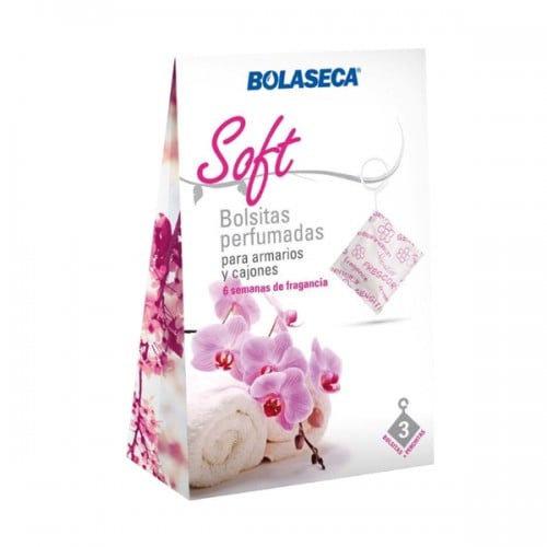 Saculeti parfumati Soft Floral cu agatatoare Soft, 3 buc./set