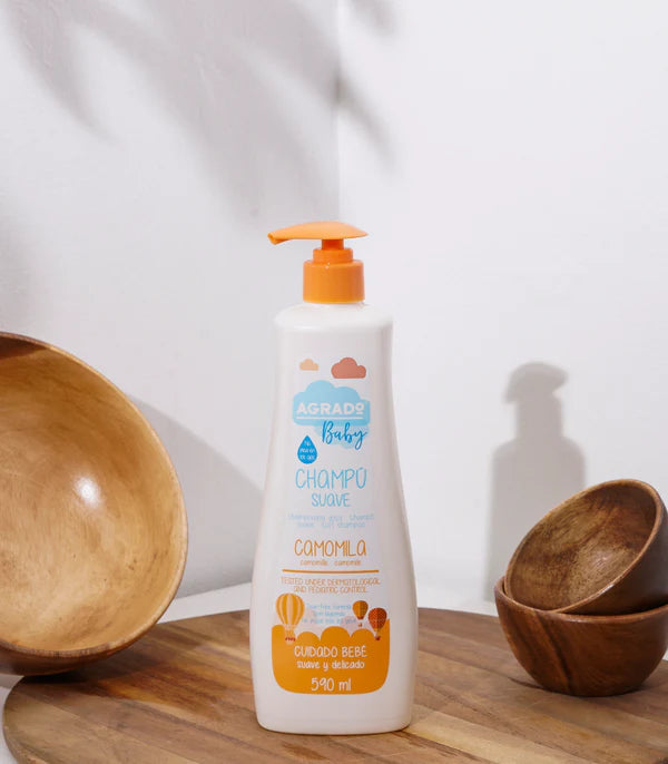 Sampon pentru copii si bebelusi cu extract de musetel, 590ml