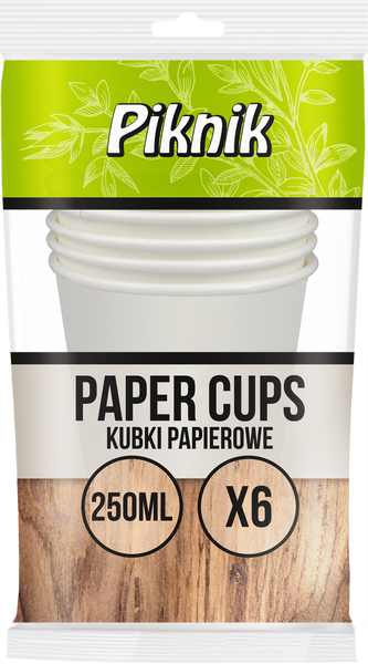 Set ECO Picnic biodegradabil 6 pahare 250ml