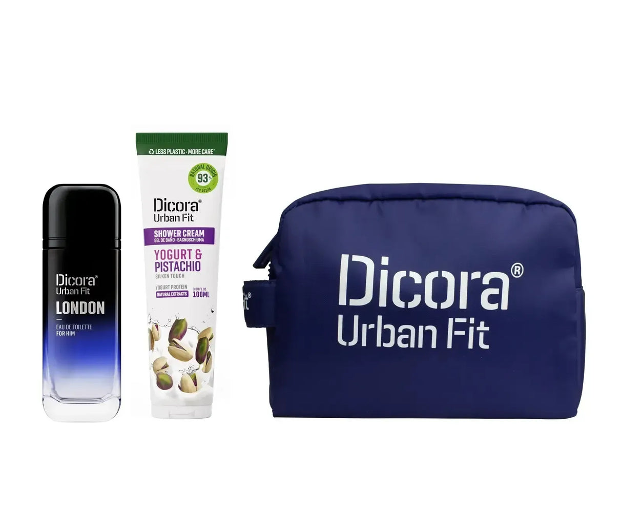 EDT Set man Dicora Urban Fit London 40ml +geanta cosmetica + gel 100ml