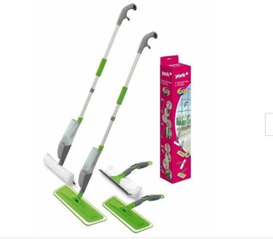 Set Mop plat cu pulverizator NY+Mop plat microfibra Power Collect