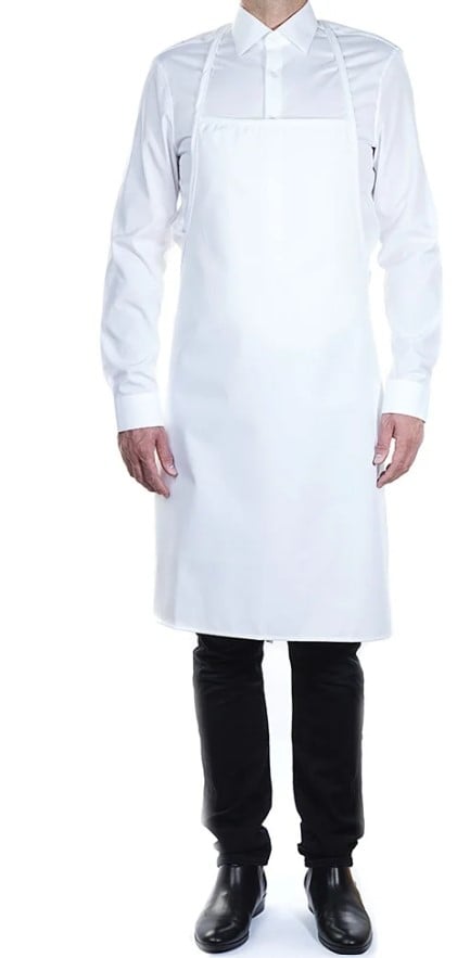 Sort bucatarie bumbac 75x90cm alb